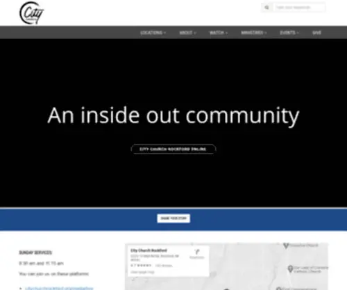 Citychurchrockford.org(Sunday Services) Screenshot