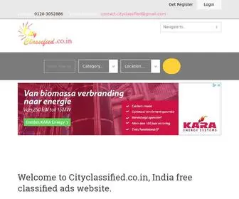Cityclassified.co.in(Free Classified Ads) Screenshot