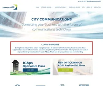 Citycomms.com.au(Internet Solutions World Wide) Screenshot