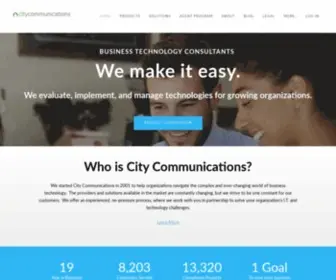 Citycommunications.com(City Communications) Screenshot