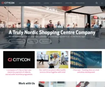 Citycon.fi(Building the hearts of urban communities) Screenshot