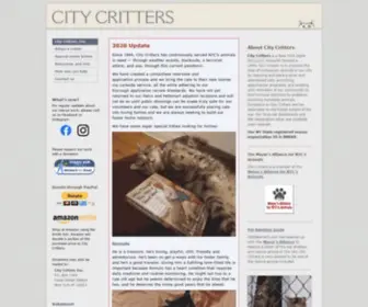 Citycritters.org(City Critters) Screenshot