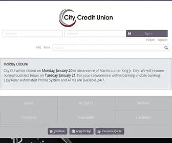 Citycu.org(City Credit Union) Screenshot