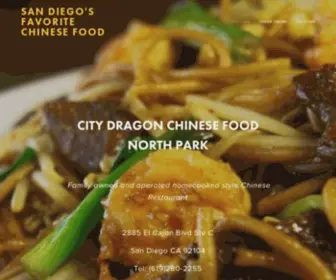 Citydragonnp.com(San Diego's Favorite Chinese Food) Screenshot