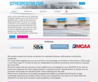 Cityexpeditor.com(Fast, Reliable, Experienced Messenger and Courier Services NYC) Screenshot