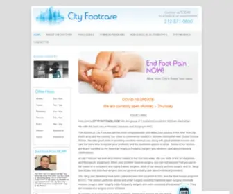 Cityfootcare.com(Providing the best Foot Surgery in NYC) Screenshot