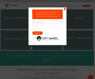 Citygames.ch(Team building et sortie d'entreprise en Suisse avec les jeux) Screenshot