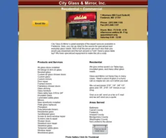 Cityglassandmirror.com(City Glass & Mirror) Screenshot