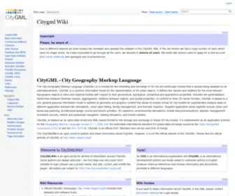 Citygmlwiki.org(CityGML Wiki) Screenshot