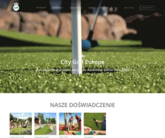 Citygolfeurope.pl(City Golf Europe to AB to jeden z czołowych europejskich wykonawców pól do Adventure Golfa i mini) Screenshot