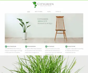 Citygreen.com.au(Indoor Plant Hire Brisbane) Screenshot