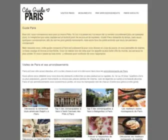 Cityguideparis.fr(City Guide Paris) Screenshot