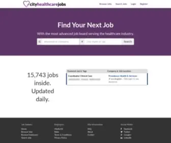 Cityhealthcarejobs.com(Cityhealthcarejobs) Screenshot