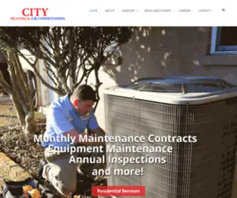 Cityheatandair.com(City Heating and Air Conditioning) Screenshot