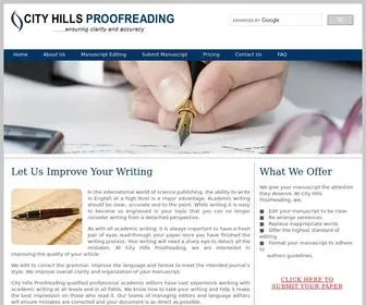 Cityhillsproofreading.com(City Hills Proofreading) Screenshot