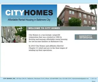 Cityhomesbalto.org(CITY HOMES) Screenshot