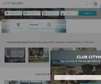 Cityhometelaviv.com(CityHome Tel) Screenshot