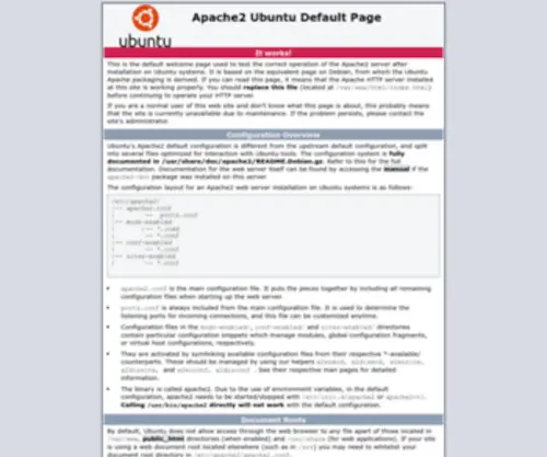 Cityhoteltirana.com(Apache2 Ubuntu Default Page) Screenshot
