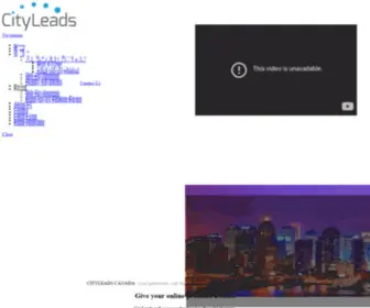 Cityleads.ca(Homepage) Screenshot