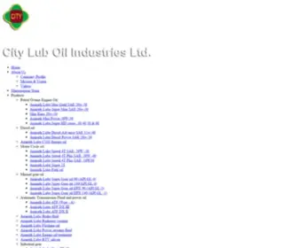 Cityluboil.com(City Lub Oil Industries Ltd) Screenshot