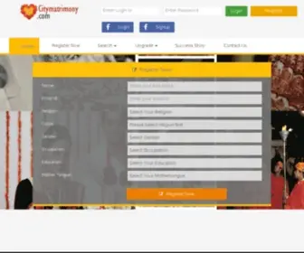 Citymatrimonials.com(Citymatrimonials) Screenshot