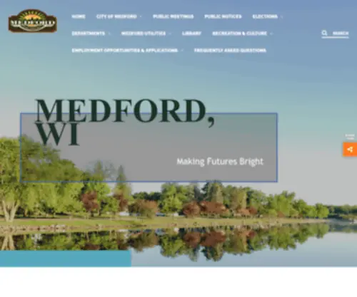 Citymedfordwi.com(City of Medford) Screenshot