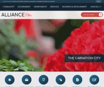 Cityofalliance.com(Alliance, OH) Screenshot
