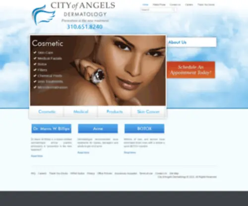 Cityofangelsdermatology.com(Dermatologist) Screenshot