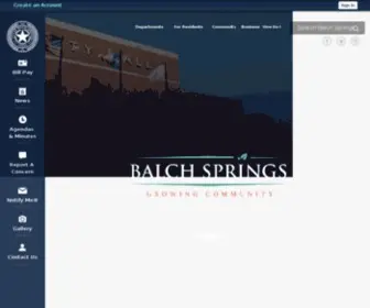 Cityofbalchsprings.com(Balch Springs) Screenshot