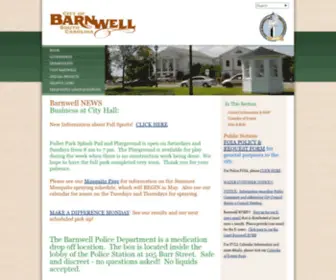 Cityofbarnwell.com(City Of Barnwell) Screenshot