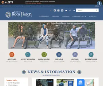 Cityofbocaraton.us(City of Boca Raton) Screenshot