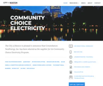 Cityofbostoncce.com(Community Choice Electricity) Screenshot