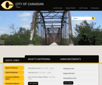 Cityofcanadiantexas.com(City of Canadian Texas) Screenshot