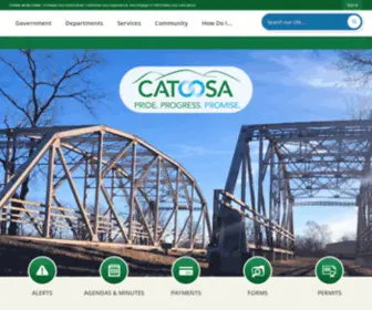 Cityofcatoosa.org(Catoosa, OK) Screenshot