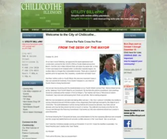 Cityofchillicotheil.com(The City of Chillicothe) Screenshot