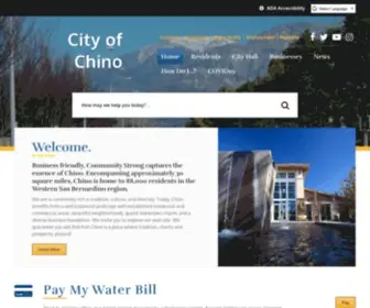 Cityofchino.org(Chino, CA) Screenshot