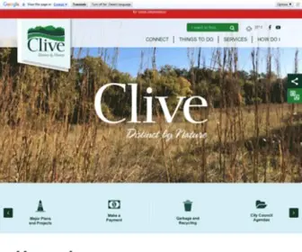 Cityofclive.com(Clive, IA) Screenshot