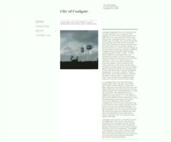 Cityofcoalgate.com(City of Coalgate) Screenshot