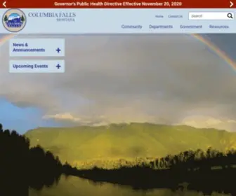 Cityofcolumbiafalls.org(Columbia Falls Montana) Screenshot