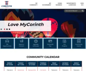 Cityofcorinth.com(City of Corinth) Screenshot