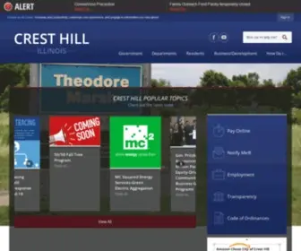 Cityofcresthill.com(Crest Hill) Screenshot