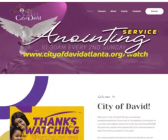 Cityofdavidatlanta.church(City of David) Screenshot