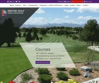 Cityofdenvergolf.com(City of Denver Golf) Screenshot