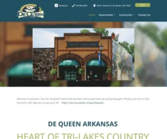 Cityofdequeen.com(City of De Queen) Screenshot