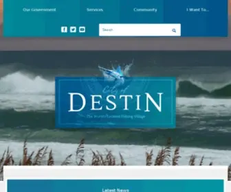 Cityofdestin.com(Destin, FL) Screenshot