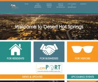 Cityofdhs.org(Desert Hot Springs) Screenshot
