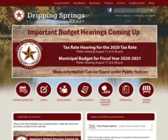 Cityofdrippingsprings.com(City of Dripping Springs) Screenshot