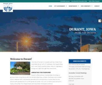 Cityofdurantiowa.com(City of Durant) Screenshot