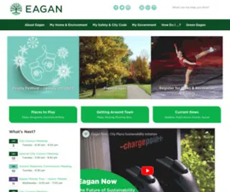 Cityofeagan.com(City of Eagan) Screenshot