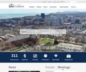 Cityofevanston.org(City of Evanston) Screenshot
